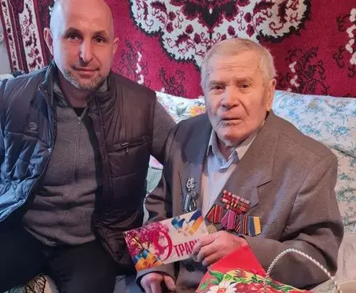 Слобожанський селищний голова Дмитро Діхтяр привітав ветеранів