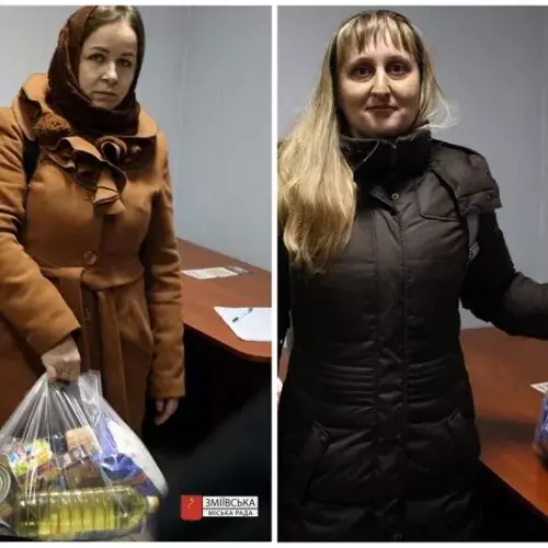 В Змієві видали гуманітарну допомогу переселенцям