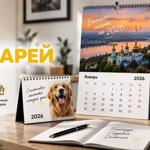 Календарь с фотографиями на заказ: подарок и корпоративный инструмент