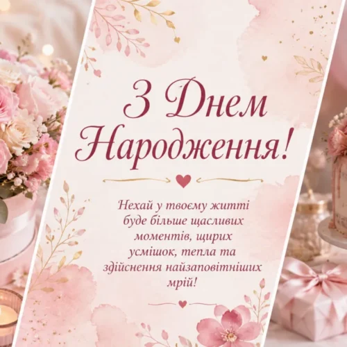 Привітання з днем народження для Олени українською: щирі побажання, вірші та листівки